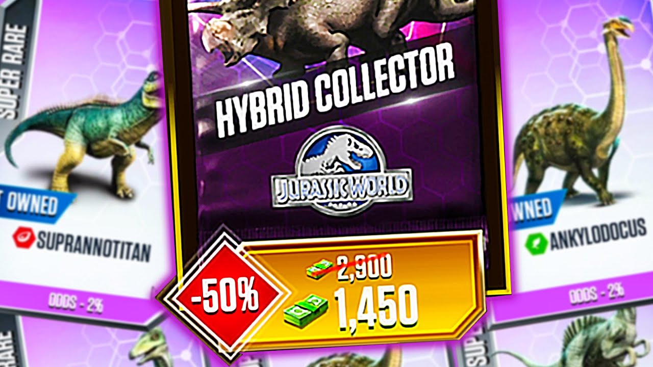 OTWORZYŁEM PACZKĘ za 1450 DOLARÓW z KTÓREJ JEST 100% SZANS NA HYBRYDĘ - JURASSIC WORLD THE GAME