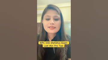 MPC 006 Last min Tips for exams #ignoumapc #mpc006 #mapsychology
