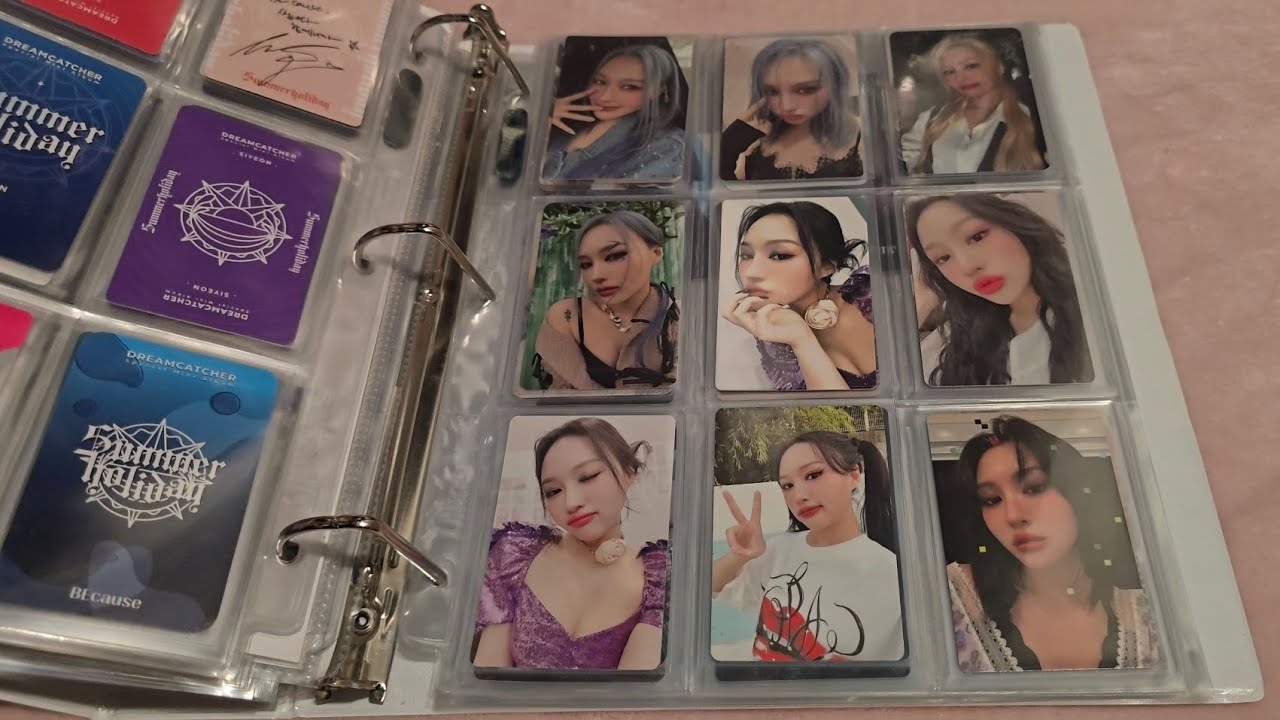 ASMR || my kpop photocard collection pt 2 🌙 tapping, scratching, close whisper