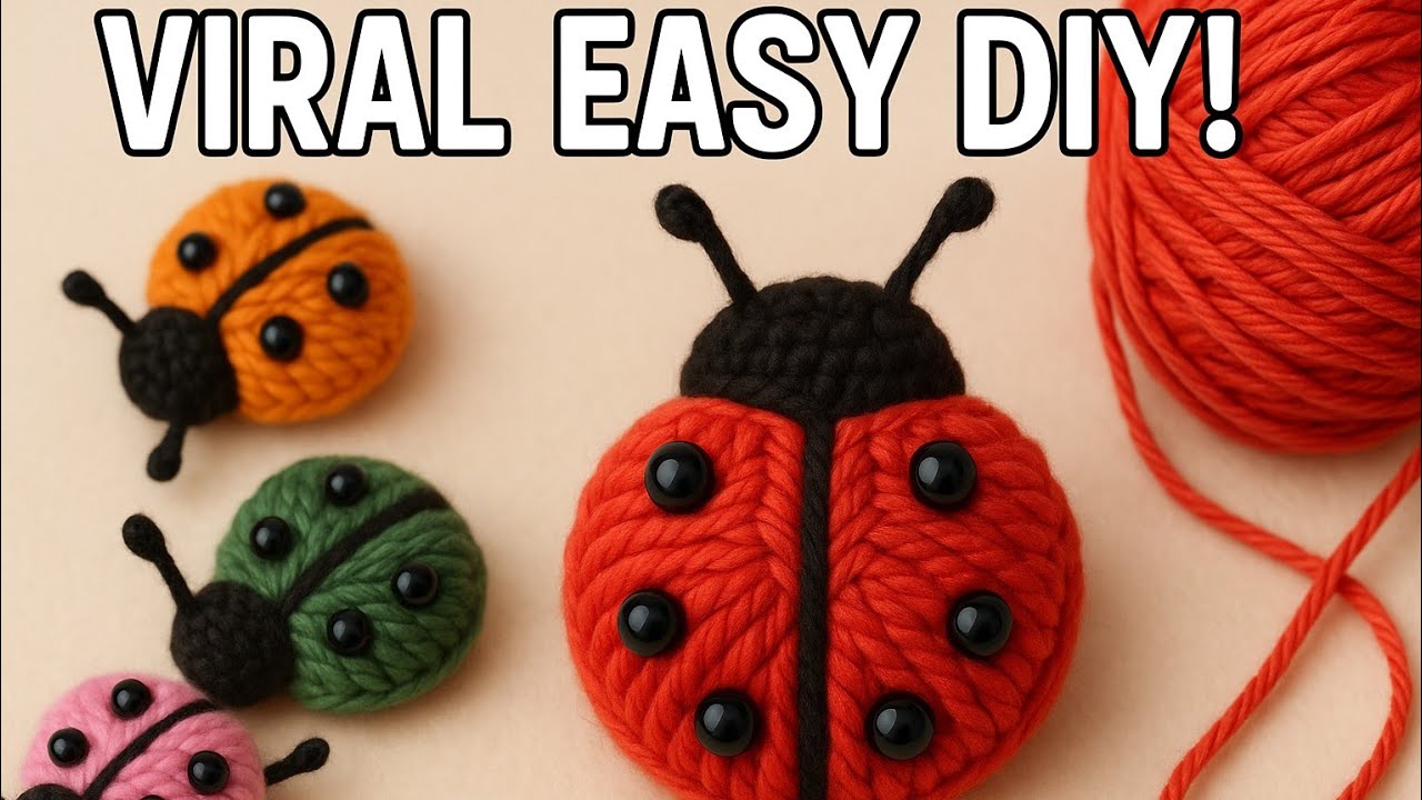 I made 300 in one day and I sold them all!💰 Crochet Ladybug🐞Super Cute Keychain, Bag Charm & Gift -