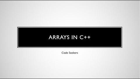 Arrays in C++ in Urdu | Introduction of Playlist
