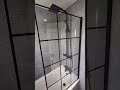Modern Grey & Anthracite Bathroom Transformation | Concrete Panels & Black Features #bathroomdesign