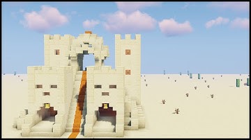 Minecraft: How to Build a Desert temple ( New design ) [ Tutorial ]