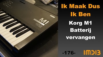 -176- Korg M1 Batterij Vervangen en basissysteem terugplaatsten met Mac in 2023