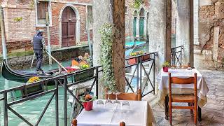 Vacation Restaurant Cafe Ambience with River View | Relaxing Music | River View Dining at Cafe