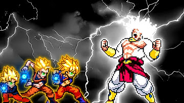 Son Gohan Adult DBFZ (New) VS Limit Break Broly SSJ4 V2 in Jump Force Mugen