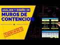 ✅ Análisis y diseño de MUROS DE CONTENCIÓN │Ejercicio 5 │Método Rankine ✍️