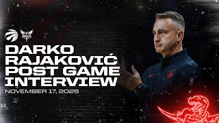 Darko Rajakovic | Post Game vs Hornets | November 17, 2025