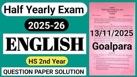 half yearly exam 2025 class 12 english question paper solution|class 12 half yearly exam 2025english