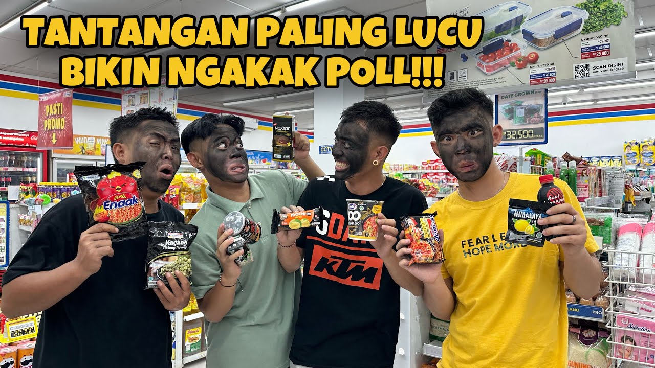 BELANJA DI INDOMARET SERBA HITAM DENGAN MUKA HITAM
