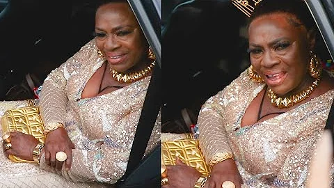 See The Beautiful Gold Dress Mama Rainbow Rocked At Her 80th Birthday That Got People Looking At Her