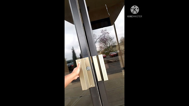 How to lock a push bar door from the inside