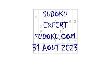 Sudoku Expert - sudoku.com - 31 août 2023