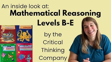 An inside look at: MATHEMATICAL REASONING by The Critical Thinking Company || Levels B-E