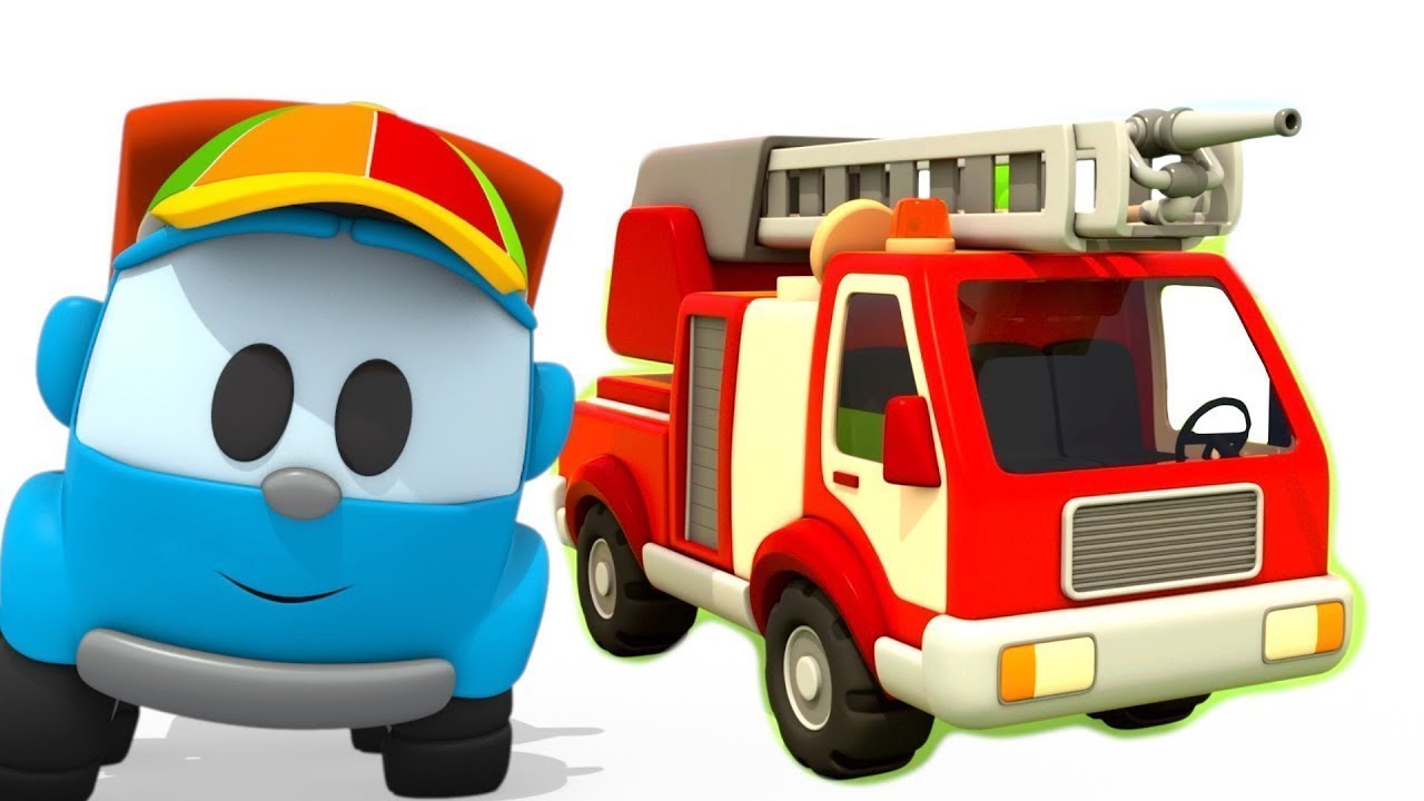 Coleção. Caminhão de bombeiros. Léo o caminhão curioso. 