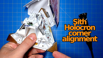 Het uitlijnen van de hoeken van een Sith Holocron vanaf de rand van het sterrenstelsel