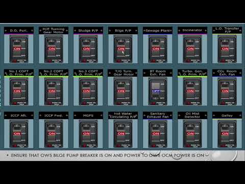 OWS starting Procedure|Oil content meter|Line up|Precaution|PSC& Vetting Demonstration Procedure