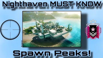 The BEST Nighthaven Spawnpeaks/Runouts! Rainbow six siege