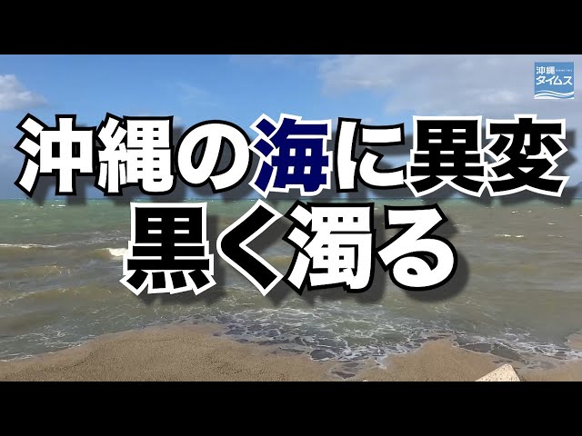 沖合まで黒く濁った沖縄の海 初めて見た光景で驚いた と観光客 大量の軽石が影響か 動画あり 沖縄タイムス プラス ニュース 沖縄 タイムス プラス