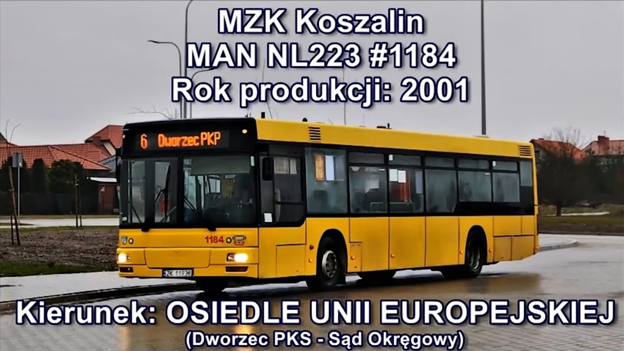 MZK Koszalin - MAN NL223 #1184, Linia 6