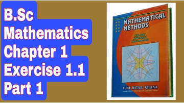 B.Sc Mathematics | Mathematical Method by sm yusuf | Chapter 1 | Ex 1.1 | Q 1 to 10 | Ilmi Darasgah
