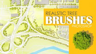 Realistic Photoshop Tree Brushes | Make Tree Brushes in Photoshop | Master Plan & Landscape Render