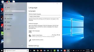 Typing in Spanish, Windows 10 screenshot 2