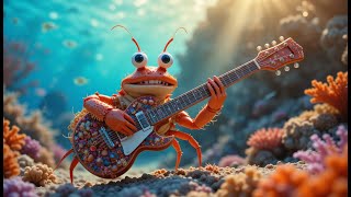 🦀 Crab Guitar Lullaby – Calm Conqueror’s Chords 🎸 Relaxing Ocean Sleep Music for Babies & Adults