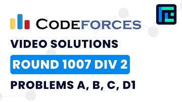 Codeforces Round 1007 (Div 2) | Video Solutions - A to D1 | by Pradyumn Kejriwal | TLE Eliminators