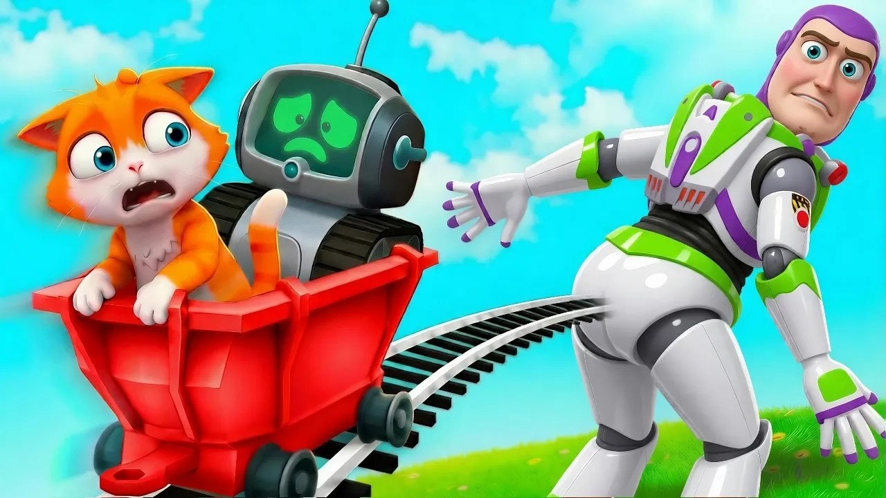Montando en carrito hacia BUZZ LIGHTYEAR en ROBLOX!