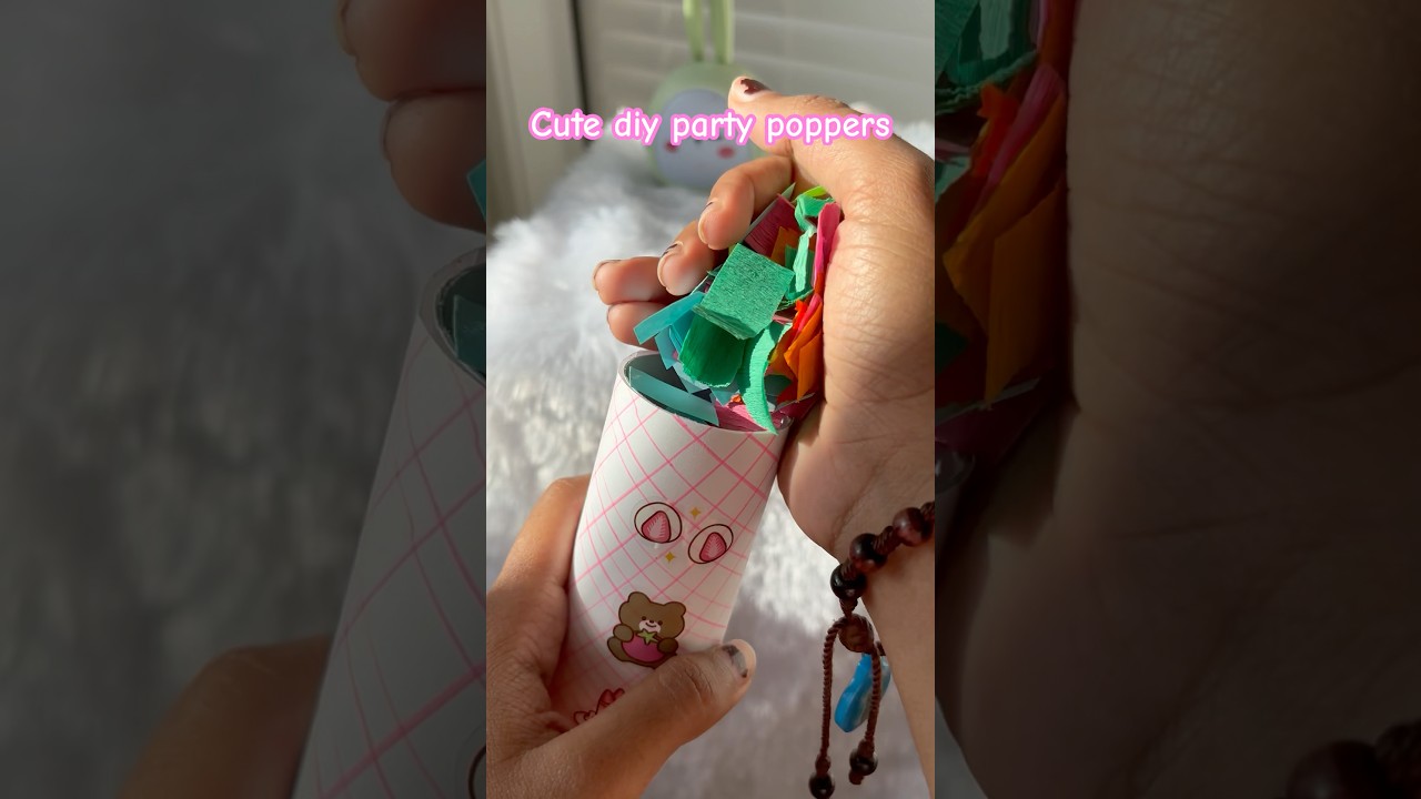 Cute diy party popper