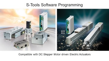 Positioning, speed setting and test running basic programming demonstration of S-Tools software