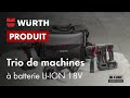 Packs trio machines liion 18 v compact mcube  4 compositions diffrentes   wrth