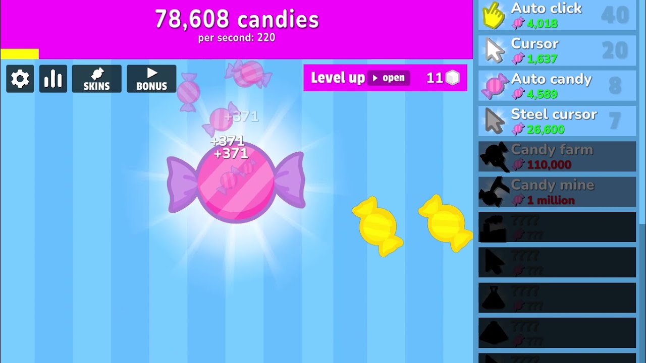 Candy Clicker 2 - Play Candy Clicker 2 On Monkey Mart Mini