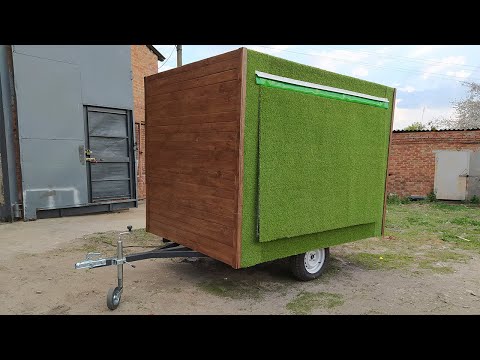 Торговый прицеп для кофейни 2.5м. Мобильная кофейня., видео 2