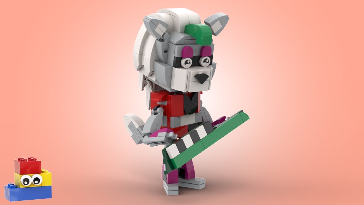 FNAF LEGO: Roxanne Wolf Tutorial (Five Nights at Freddy's: Security ...