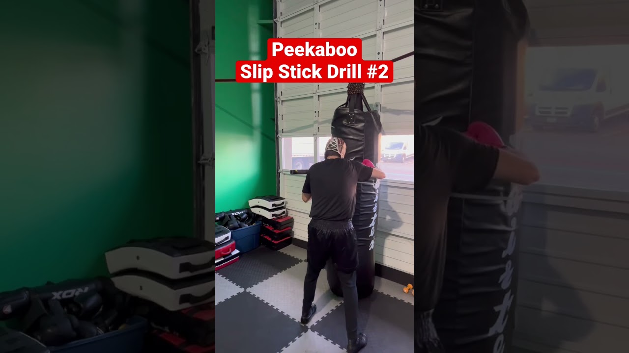 Peekaboo Boxing Slip Stick Drill 2 