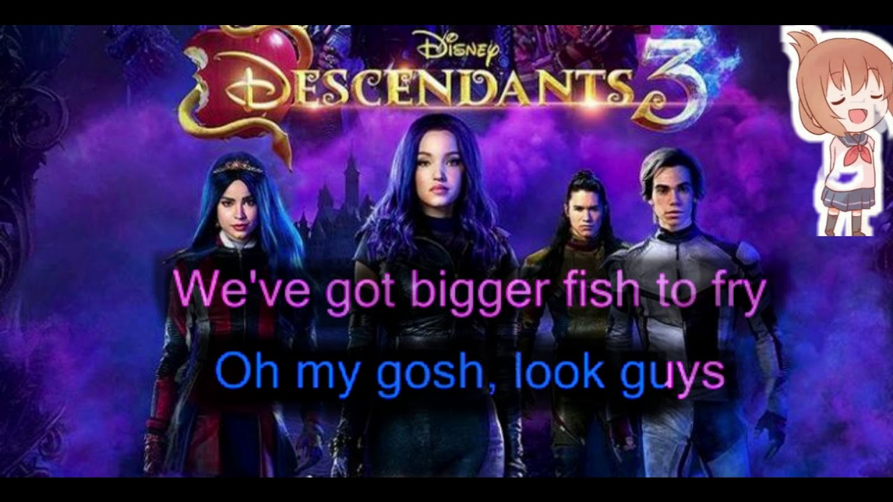 Night falls descendants 3 karaoke - (lyrics/ instrumental) - YouTube