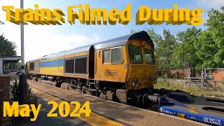 Trains Filmed During May 2024