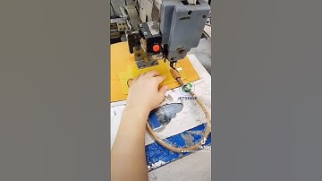 How to make leather handbag with computerized pattern sewing machine