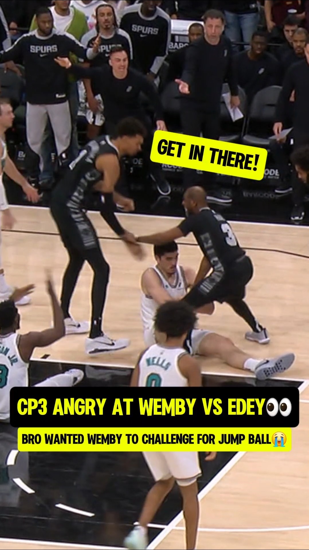 Bro DID NOT want to jump with Edey?