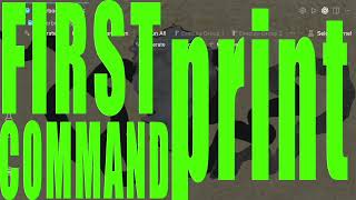 AI with Python | 2.1: First command: print