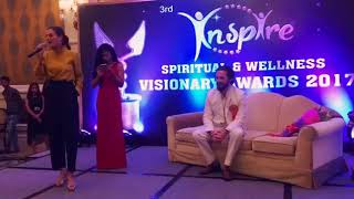 Bollywood Actor-Evelyn Sharma speaks at INSPIRE Spiritual & Wellness Visionary Awards