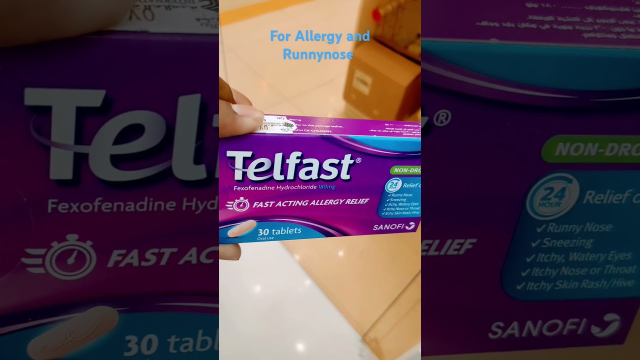 Telfast Tablet #allergies #runnynose #itchyskin