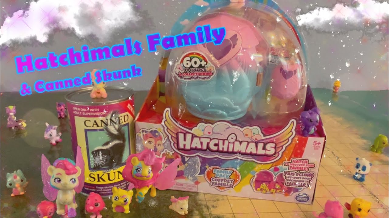 Hatchimals Family Home Playset and Canned Skunk