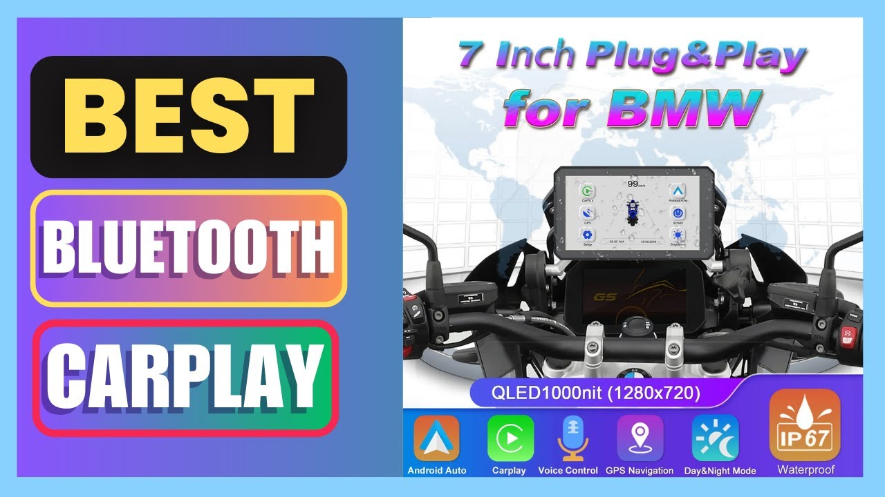 Best 7 Inch GPS Motoplay for BMW Motorcycles