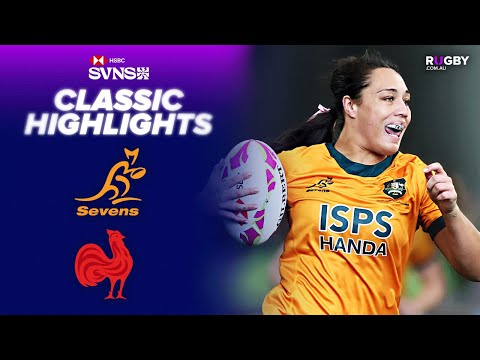 Australia v France Women's Sevens Semi-Final Highlights | HSBC SVNS Singapore 2025