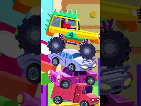 Le Monster Truck Jaune de Steve ! 🚛 Maggie Rétrécit Steve ! #shorts #steveandmaggie🧍‍♂️