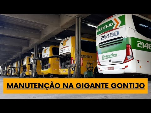 GONTIJO - CONHEÇA SETOR MANUTENÇÃO NA GARAGEM DE UMA DAS MAIORES EMPRESA DE ONIBUS RODOVIARIO