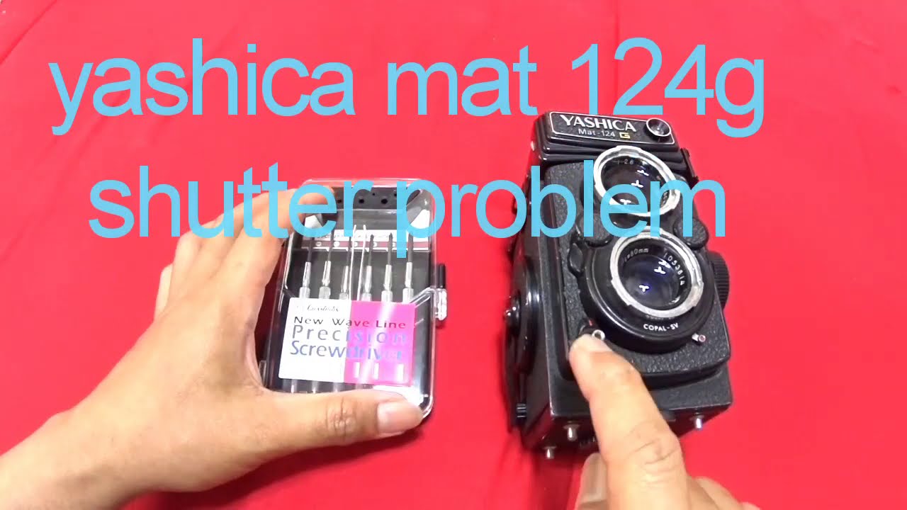 Yashica mat 124g shutter button repair ( crooked ) yashicamat 